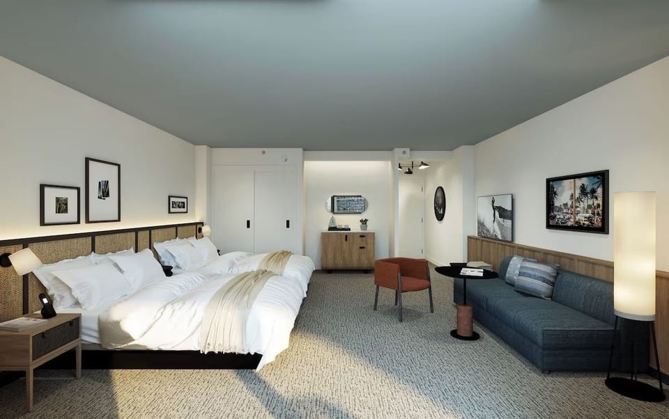 Sip coffee beside balcony doors and settle into airy comfort.