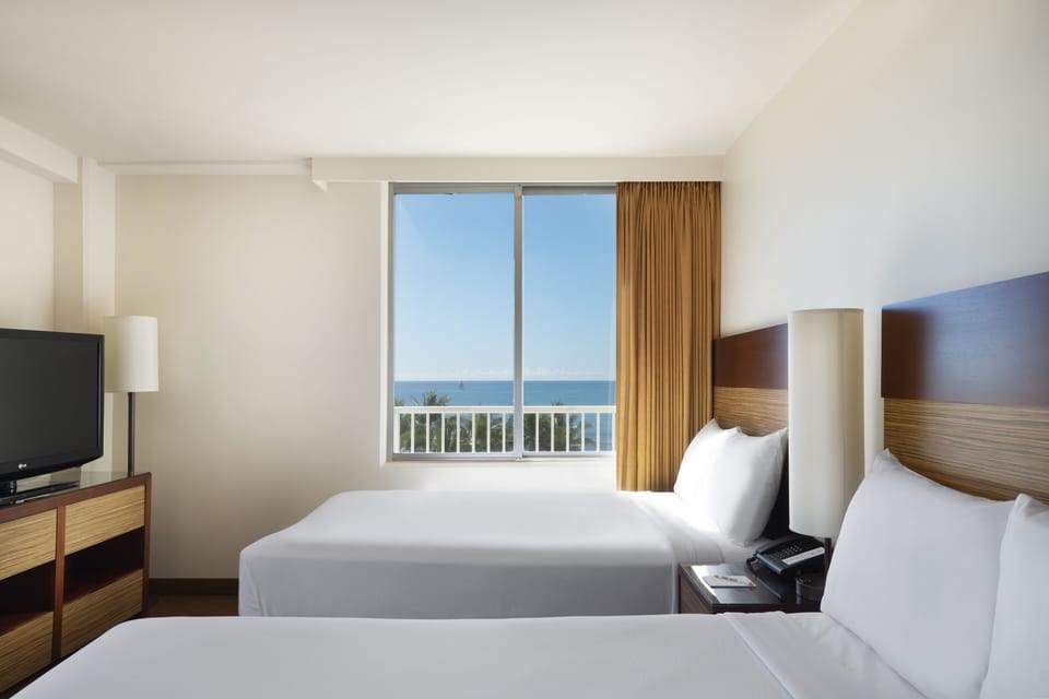 Drift off peacefully with calming ocean views from bed.