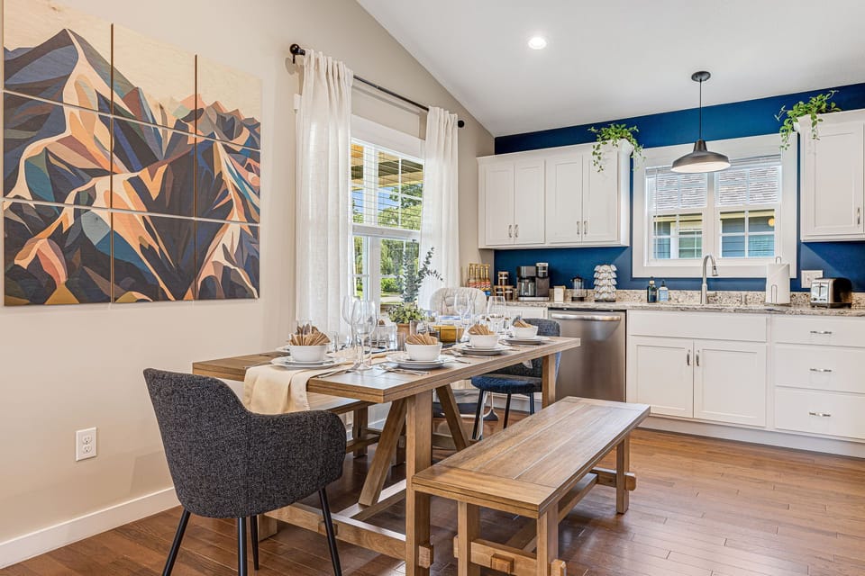 Our inviting dining area can comfortably seat 6.