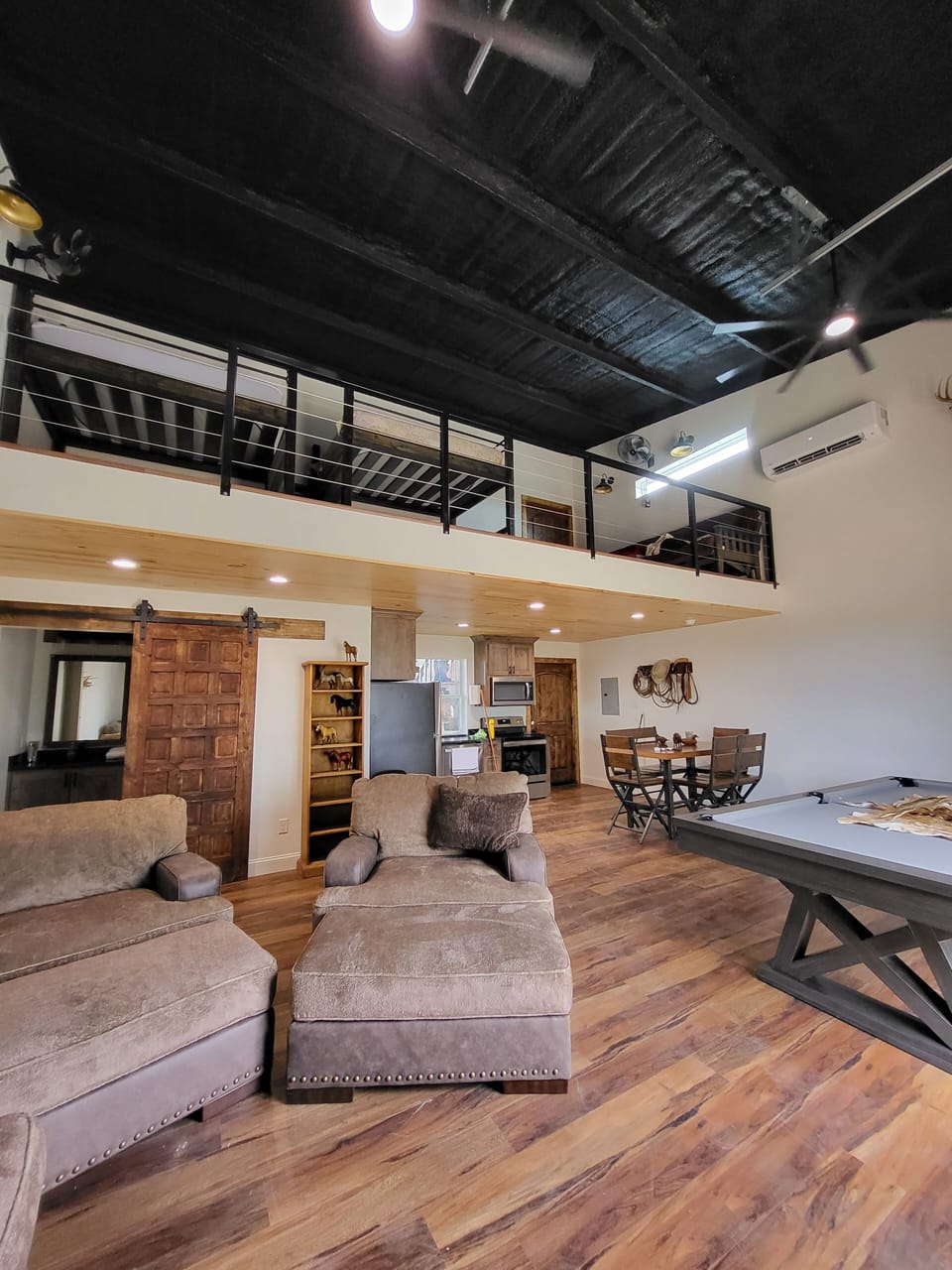 25 X 25 Mancave with upstairs loft