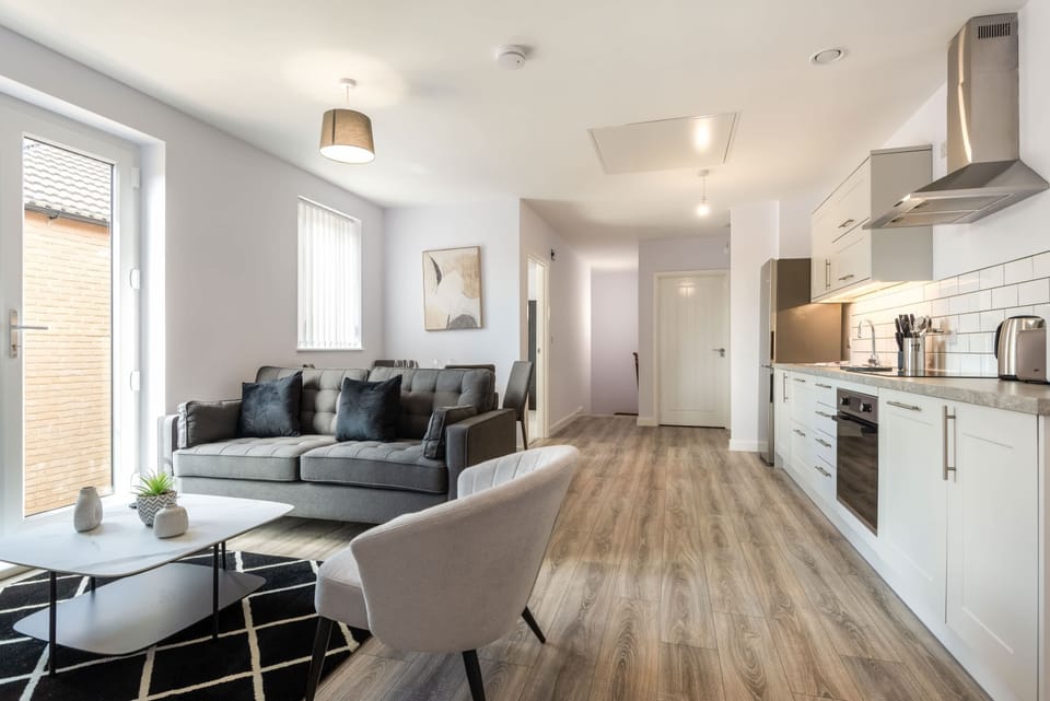 Living Space and Kitchen