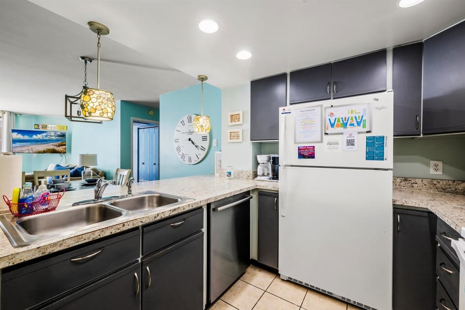 Bright, open, and beachy—the heart of the home with everything you need, just steps from the sand.

