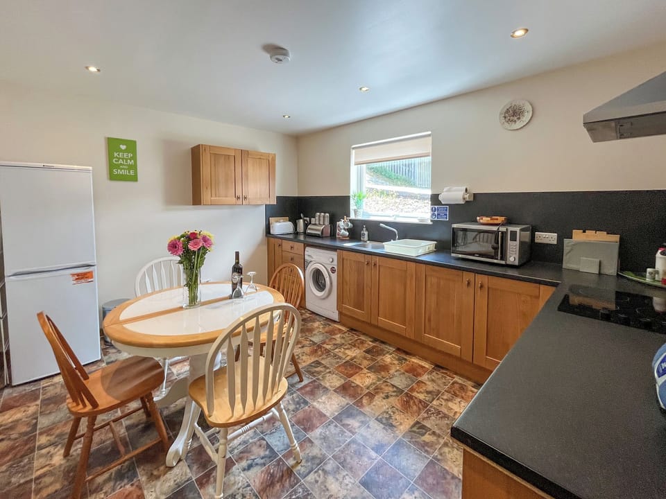 Kitchen | Cree View Cottage - Barrhill Farm Holidays, Newton Stewart
