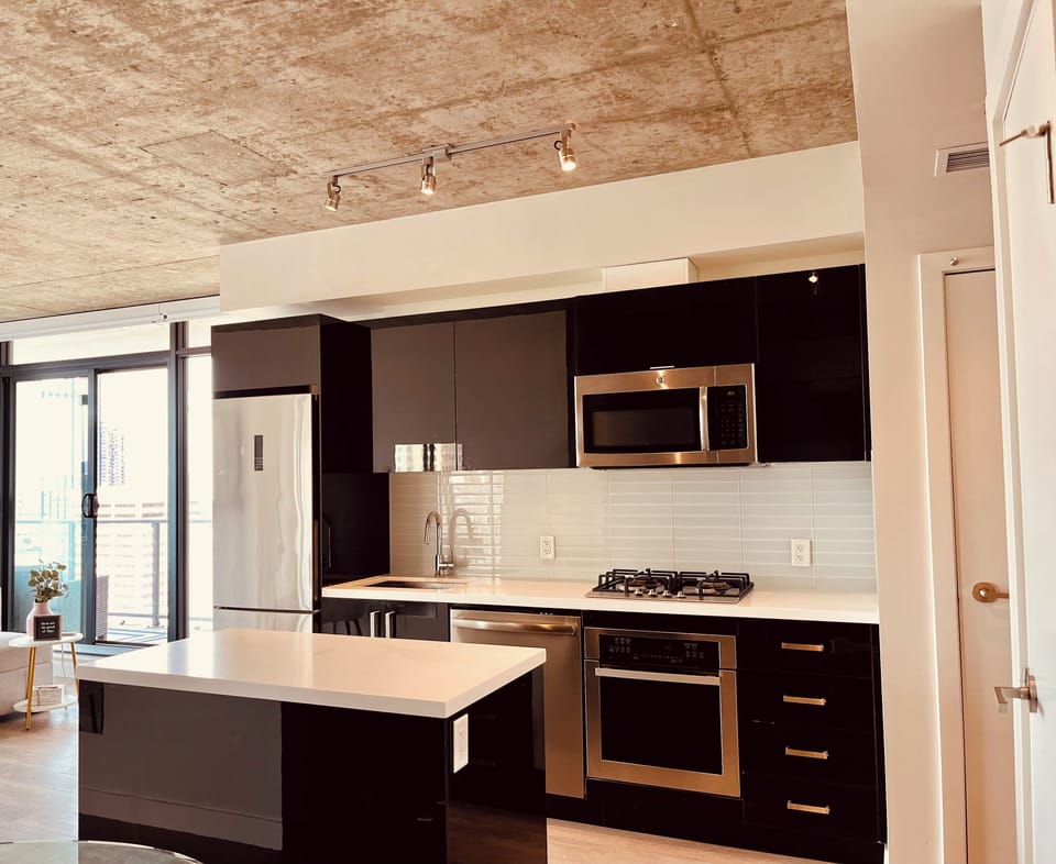 Kitchen with high end appliances