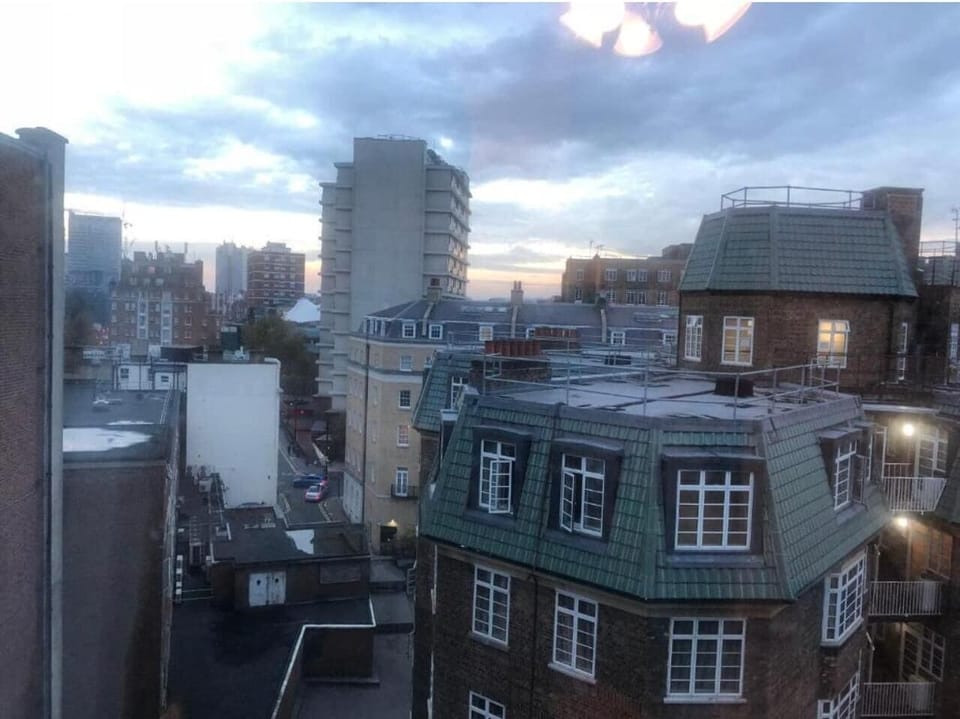 This photo represents view from the flat