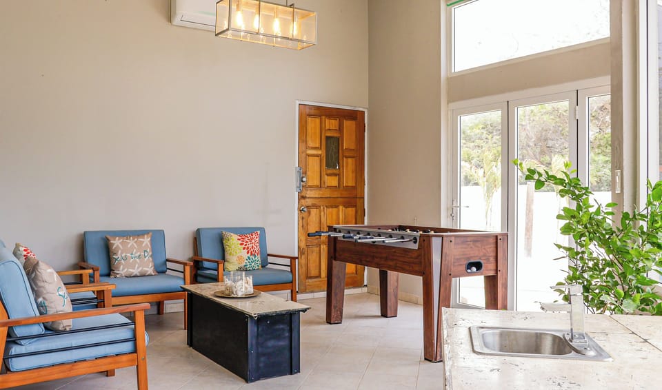 Relaxing lounge area in patio room