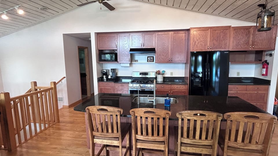 Kitchen stocked with everything you need for an amazing stay.