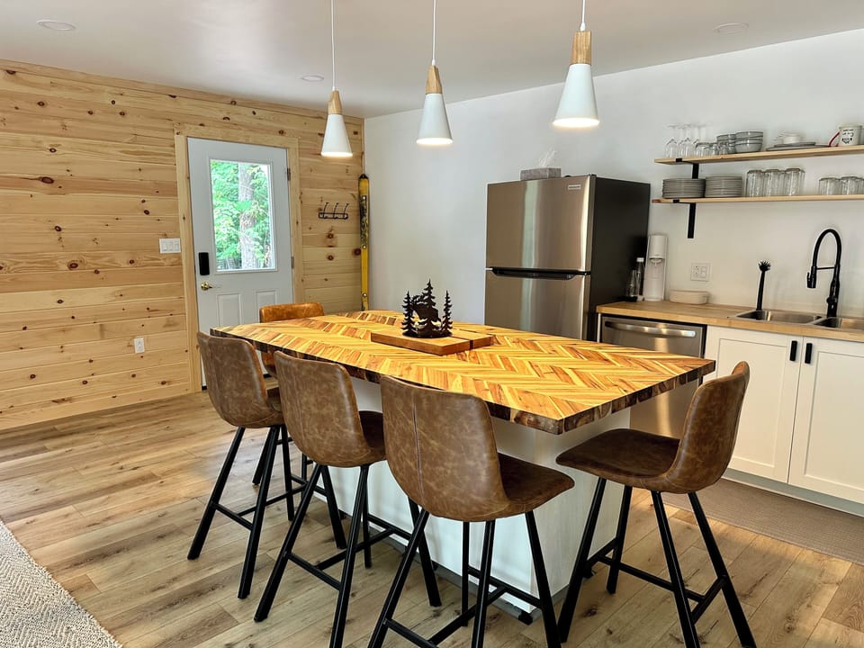 Open concept kitchen.