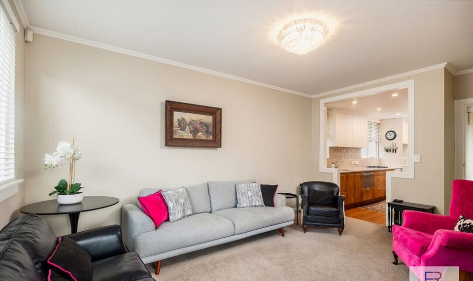 Open plan living and kitchen