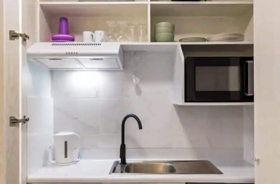 Kitchen with induction stove