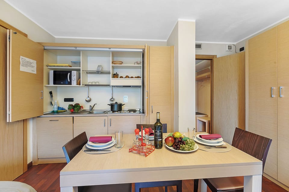 Kitchen and dining area