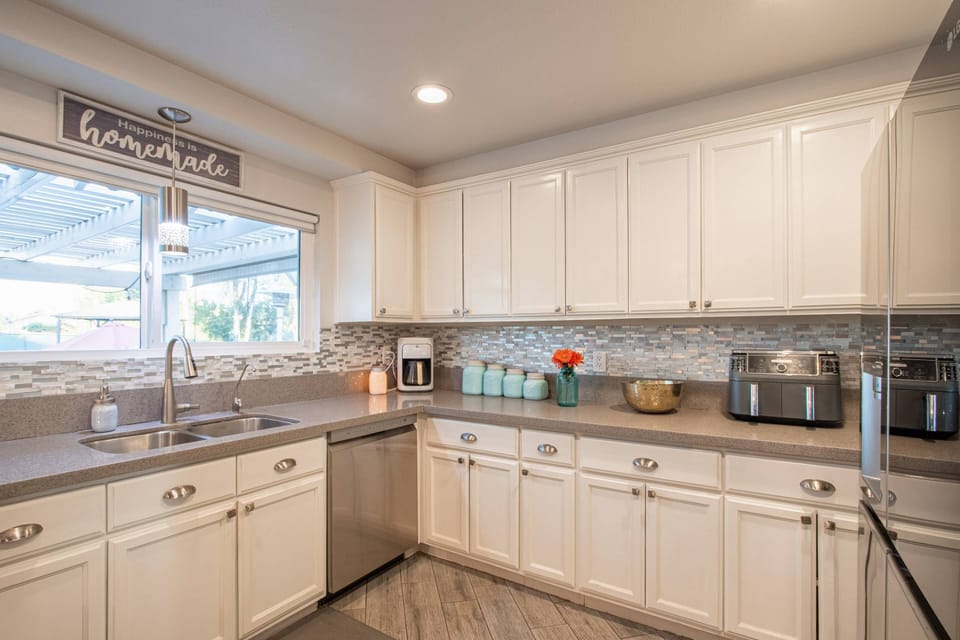 Full kitchen with full sink