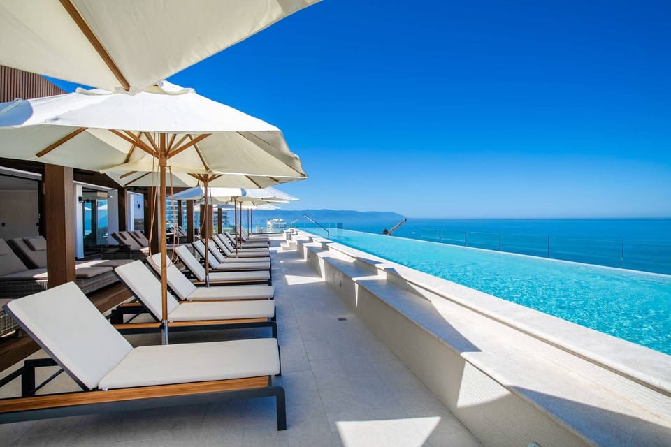 Infinity-edge lap pool perfect for fun or fitness