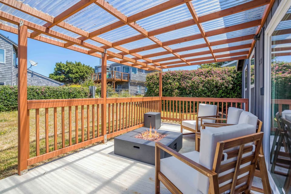 Side Patio with Fire Pit