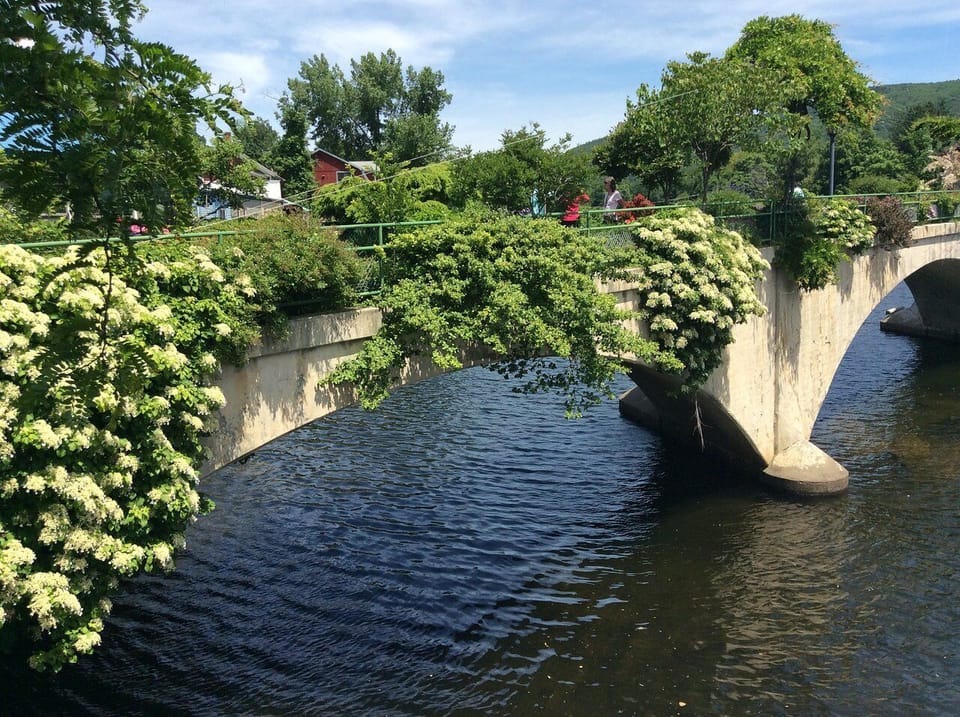 The Bridge of Flowers in nearby Shelburne Falls, Mass