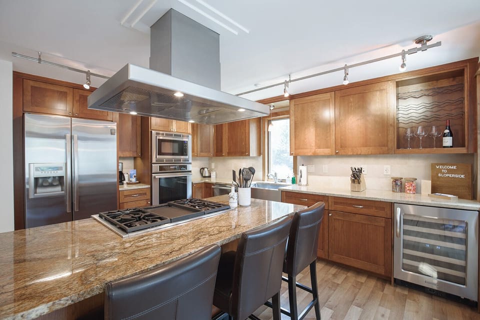 Massive gourmet kitchen