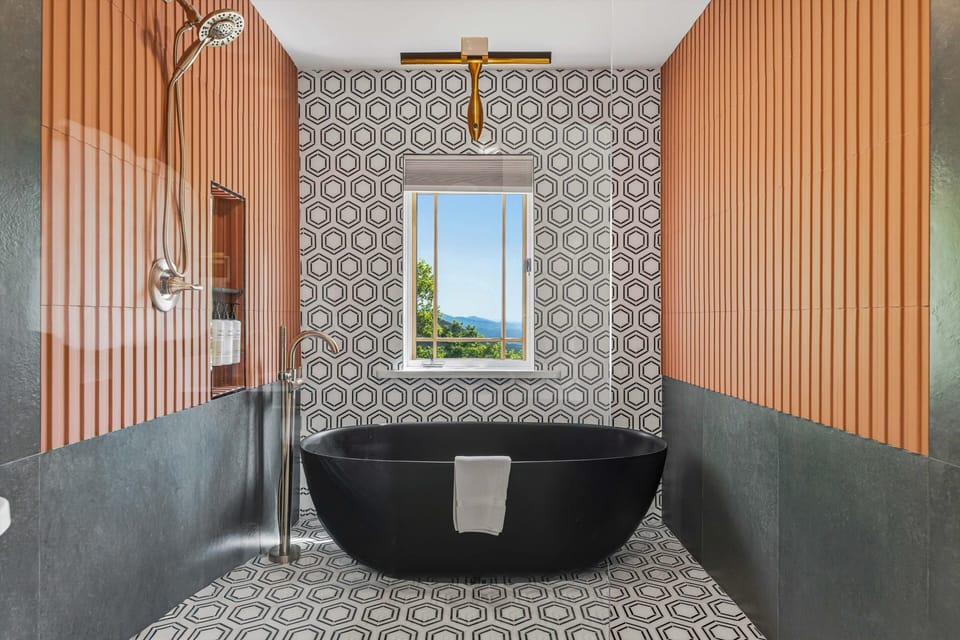 Secondary Master Suite Bathroom with Shower and Soaking Tub