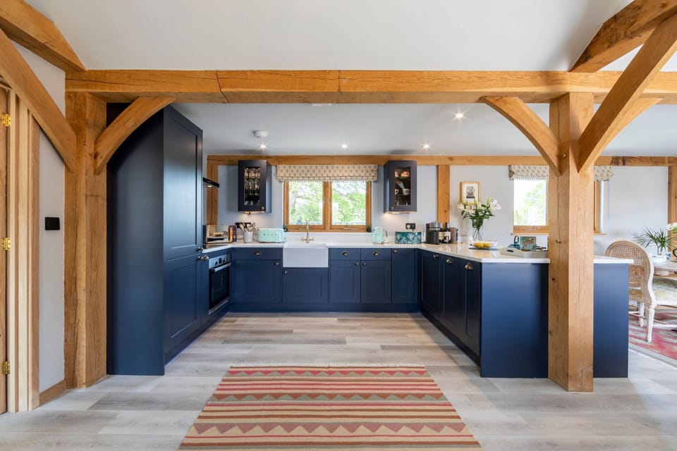 The kitchen at The Lodge at Leigh, Dorset
