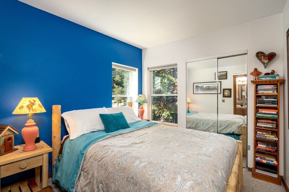 Indoors, Lamp, Furniture, Bed, Bedroom