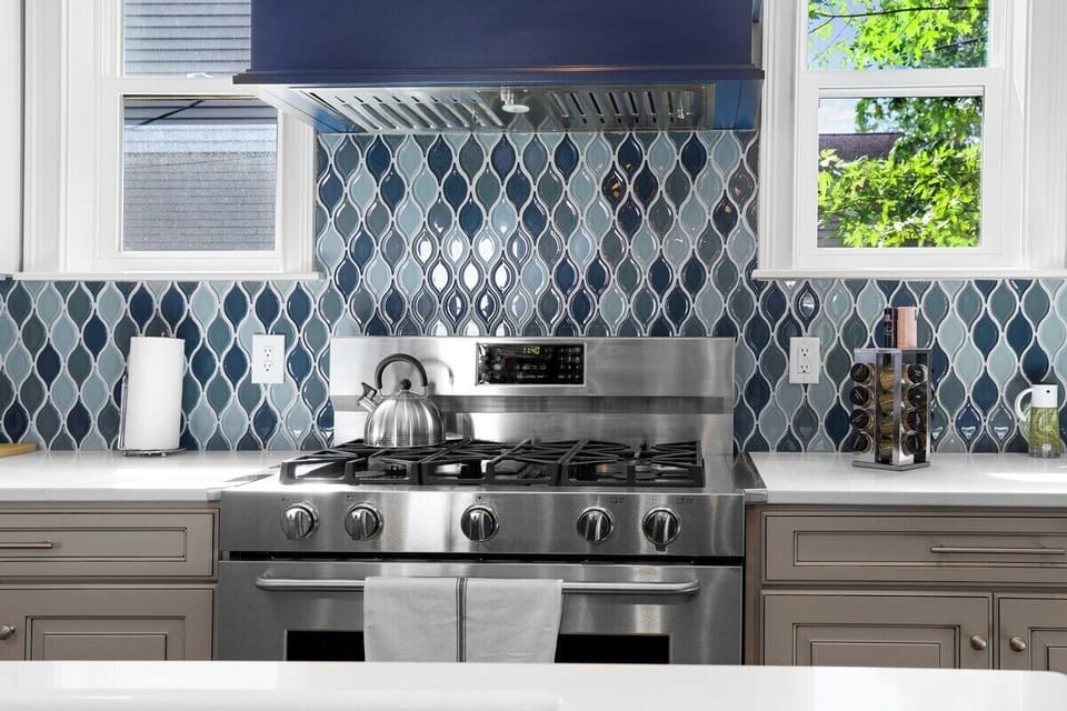 Kitchen oven and spice rack