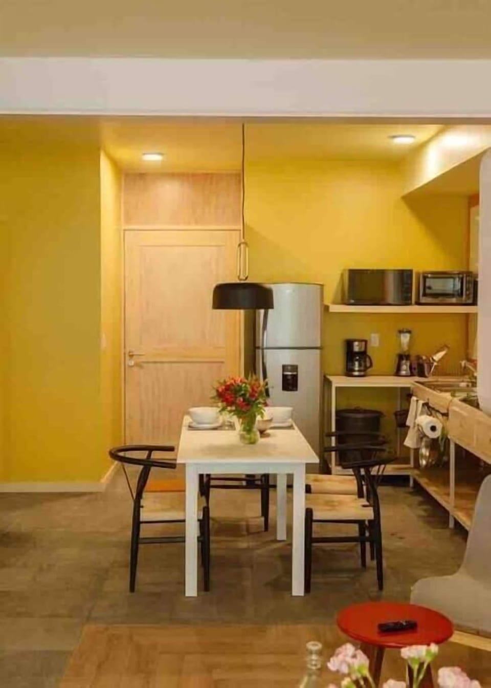 cozy kitchen and dining room