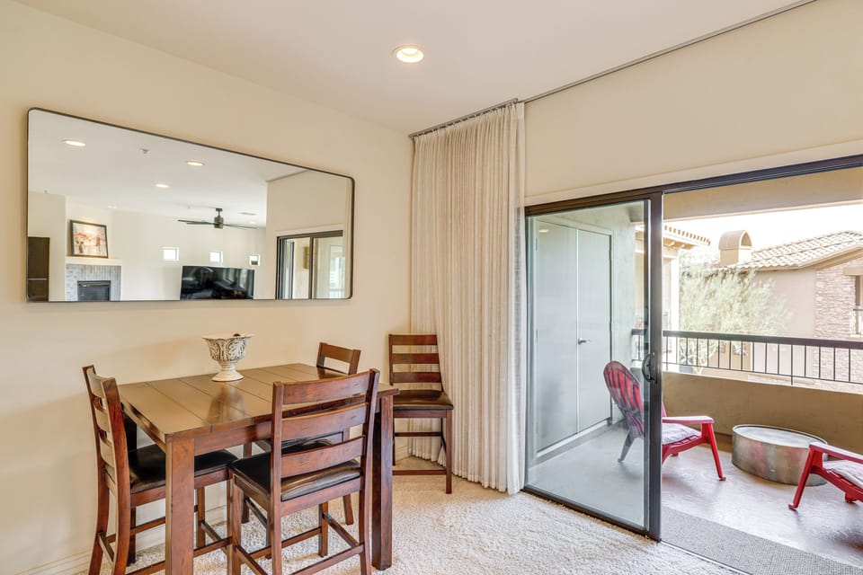 Dining Area | Furnished Balcony