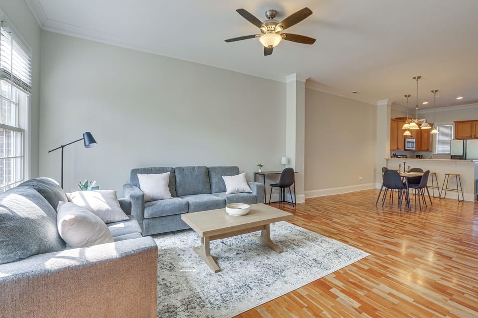 Living Room | 1st Floor | Queen Sleeper Sofa | Free WiFi | Central A/C & Heat