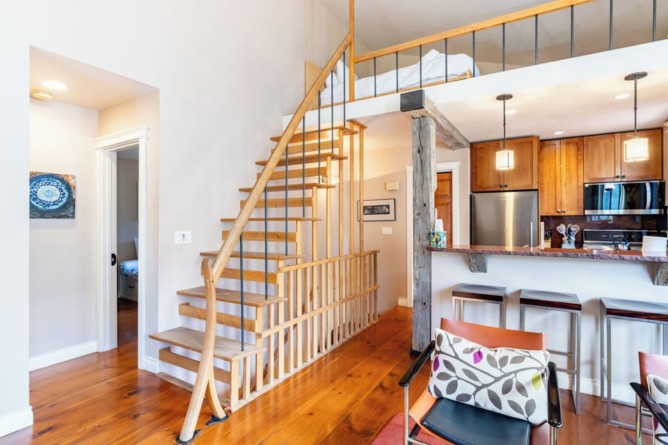 Charming stairs that blend design and function.

