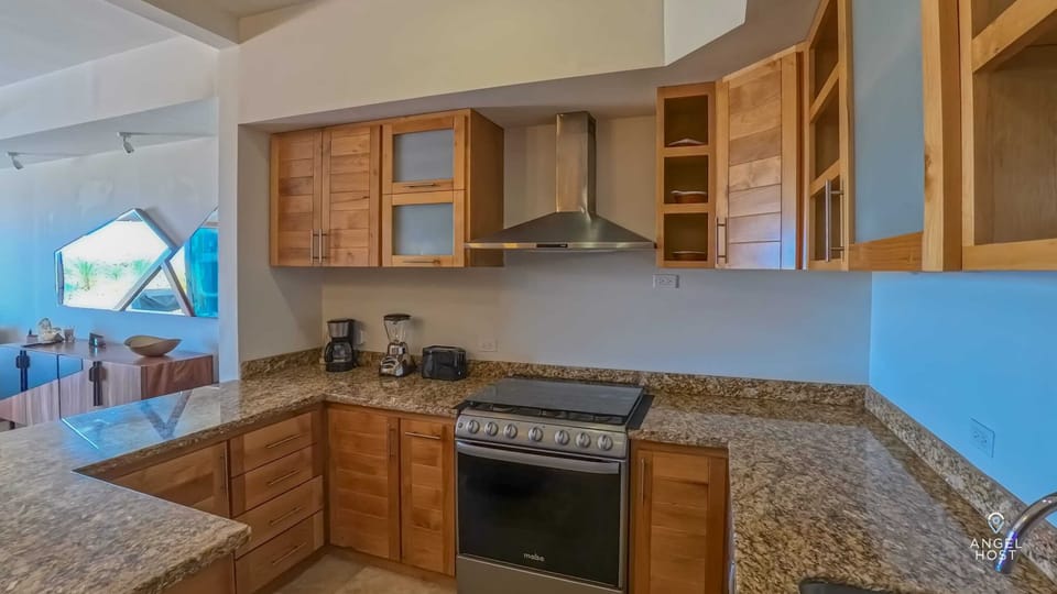 Plenty of counter space makes meal prep a breeze.
