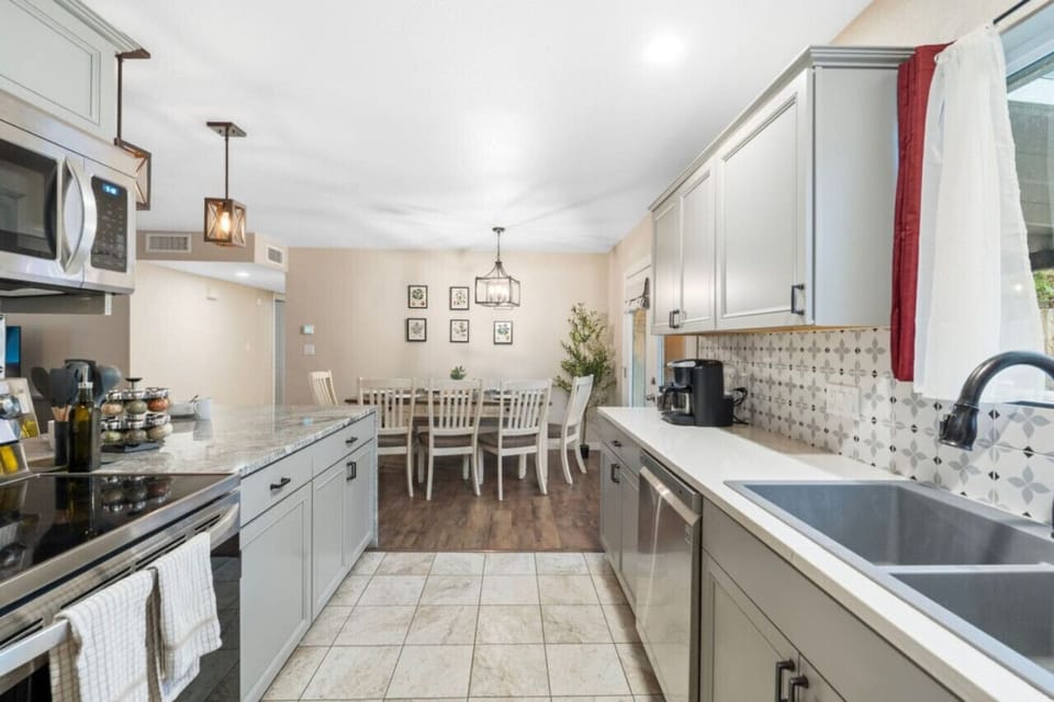 Open kitchen concept