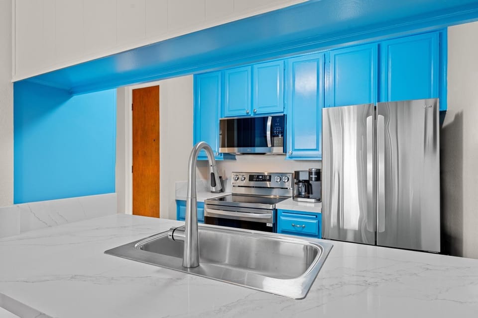 All new stainless steel appliances