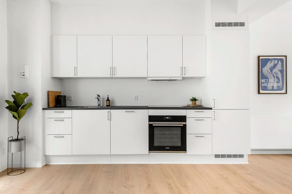 Fully equipped kitchen with all amenities you need to show off your cooking skills. Nespresso machine included.