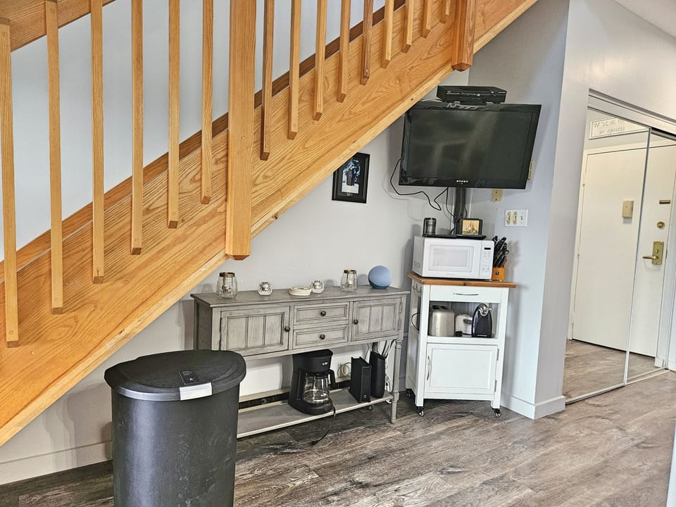 Pantry area with cable TV
