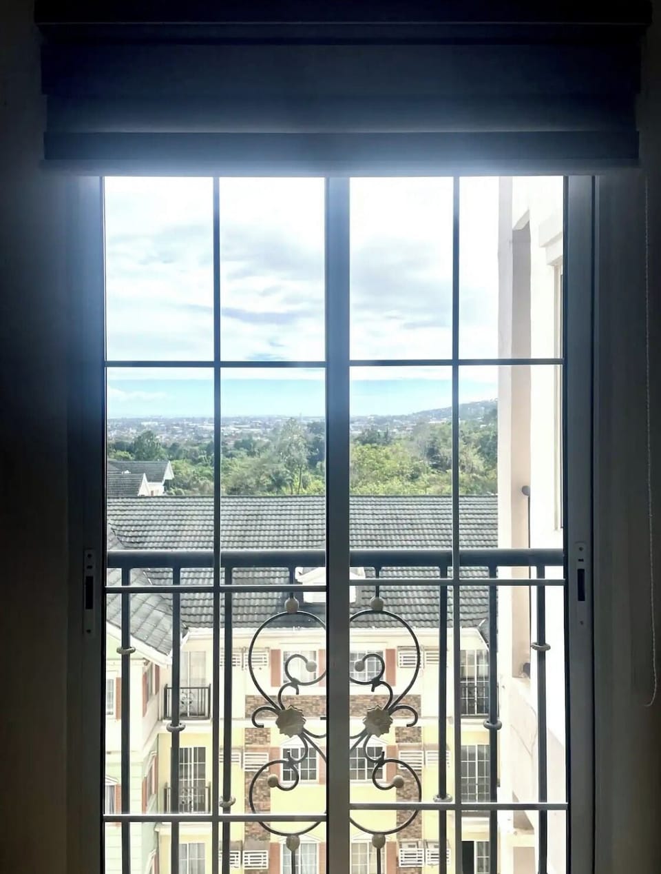 sliding door leading to balcony