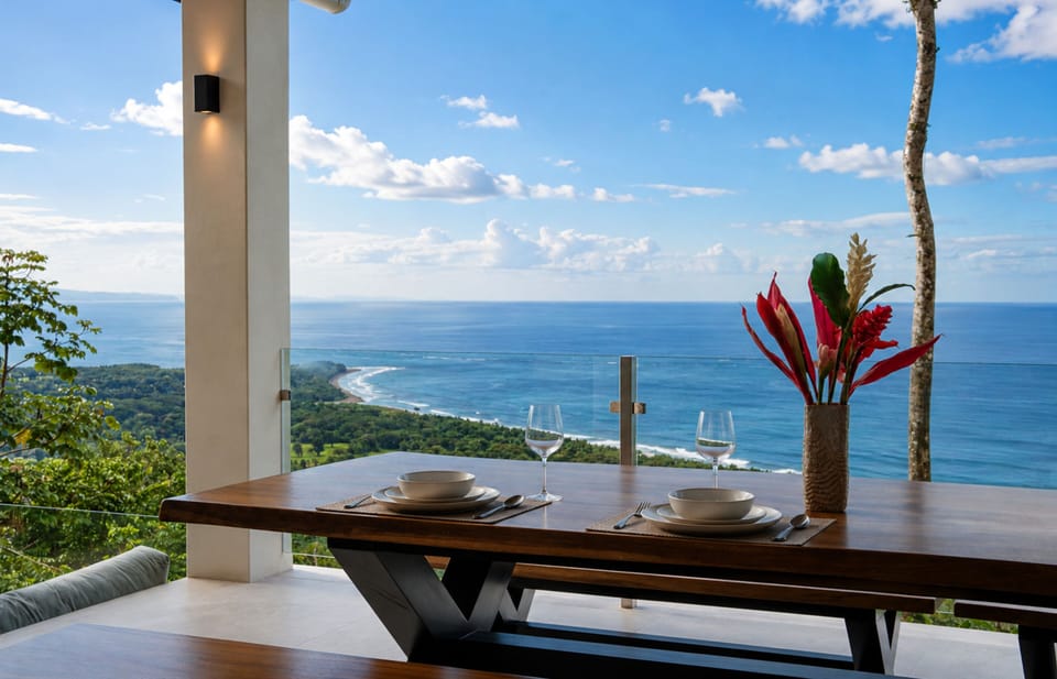 Dine above the jungle with sweeping views across Costa Rica spectacular Pacific