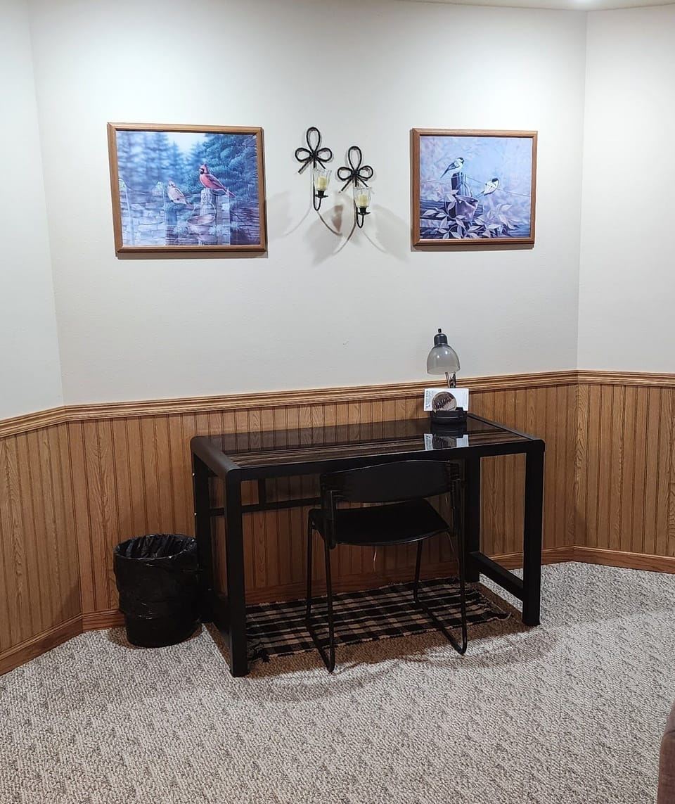 Desk with chair in Livingroom area