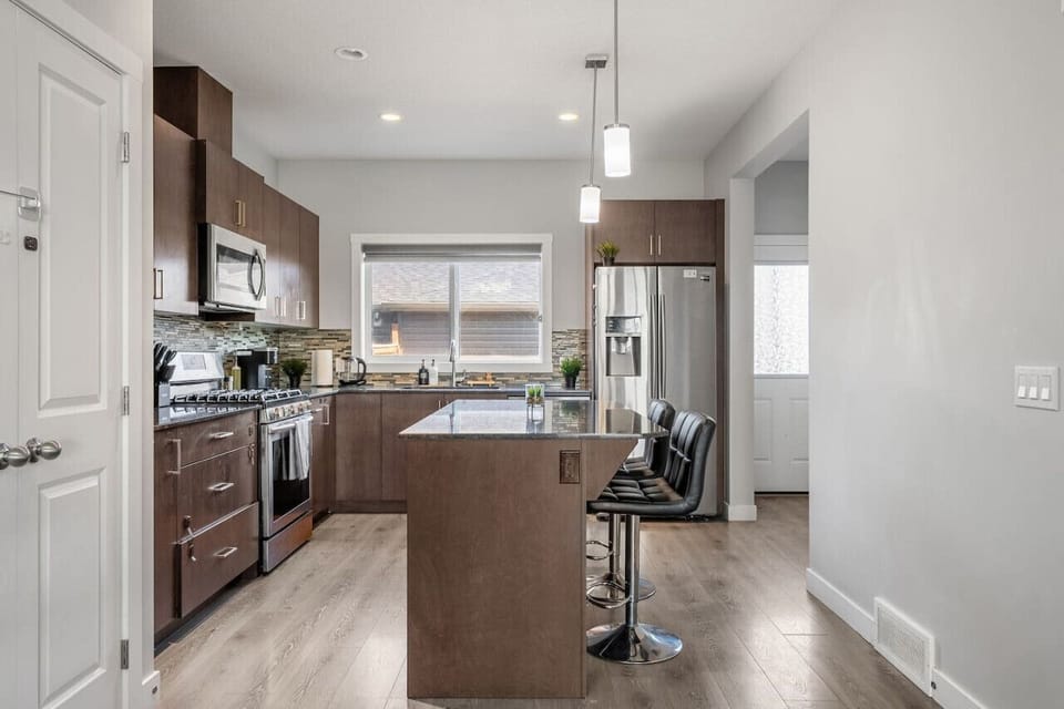 Gather Around Our Spacious Modern Styled Kitchen Island Perfect For Meal Prep And Casual Dining