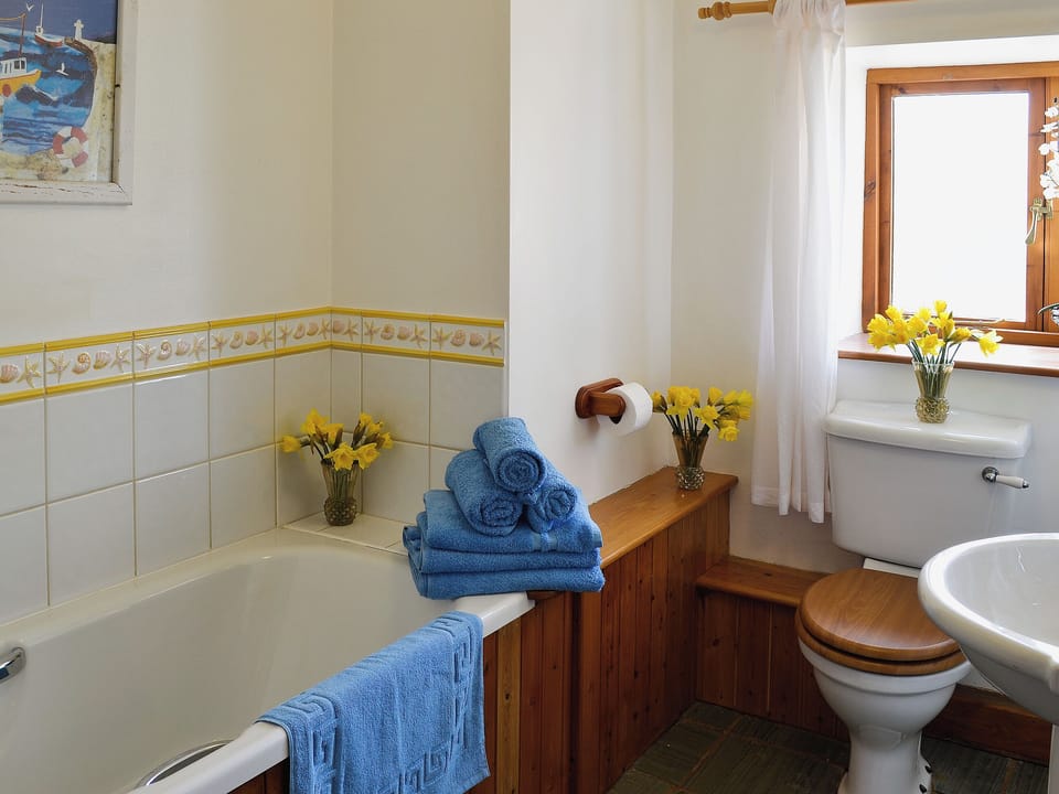 Bathroom | Wheeldon Farm Adventure Cottages - Foxglove, Halwell, nr. Totnes