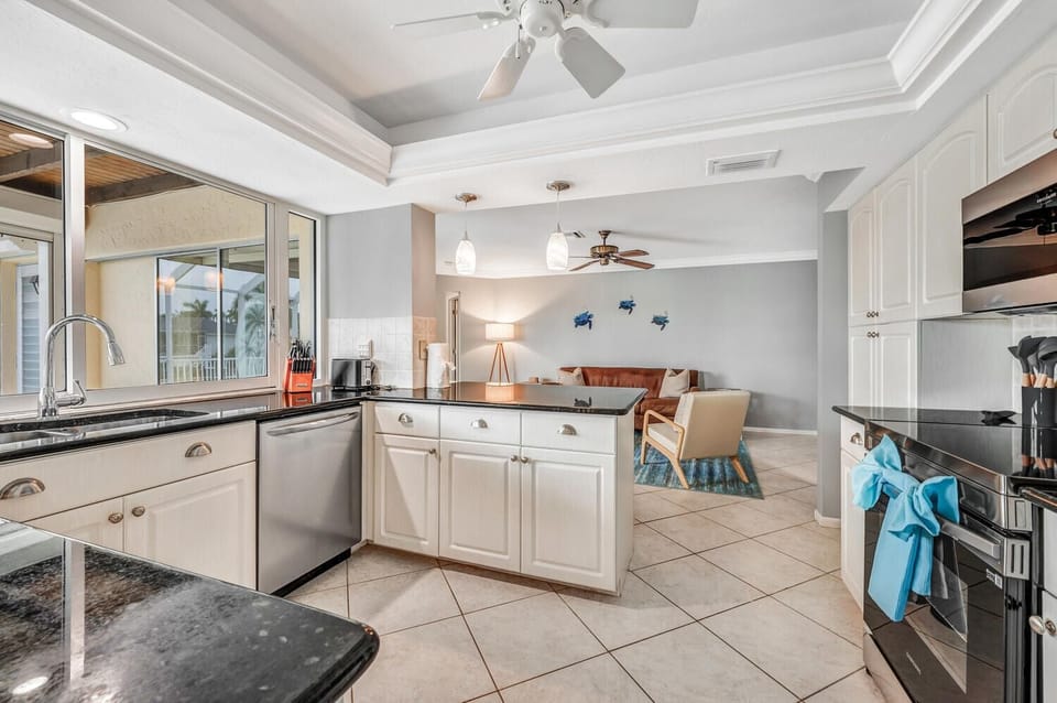 Fully stocked kitchen
