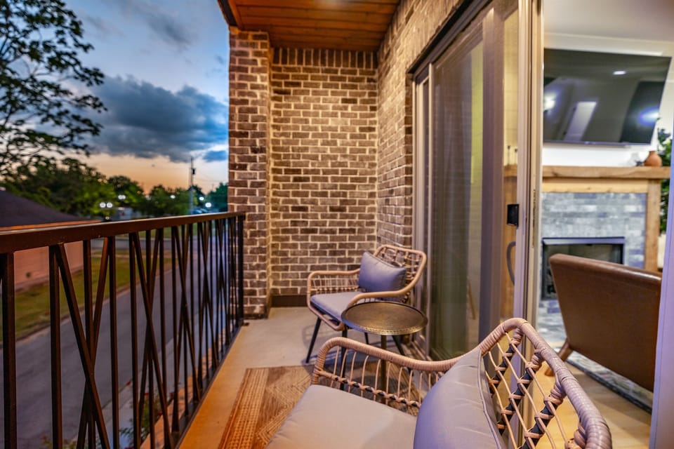 Balcony off of the living room