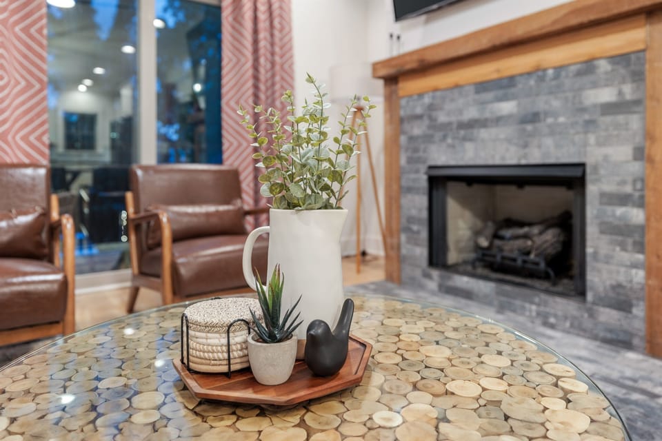 Interior Fireplace is non-operational