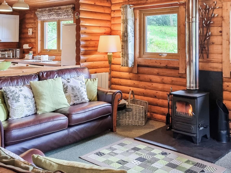 Lounge area - with window views | Sunnybank Lodge, Llanfynydd