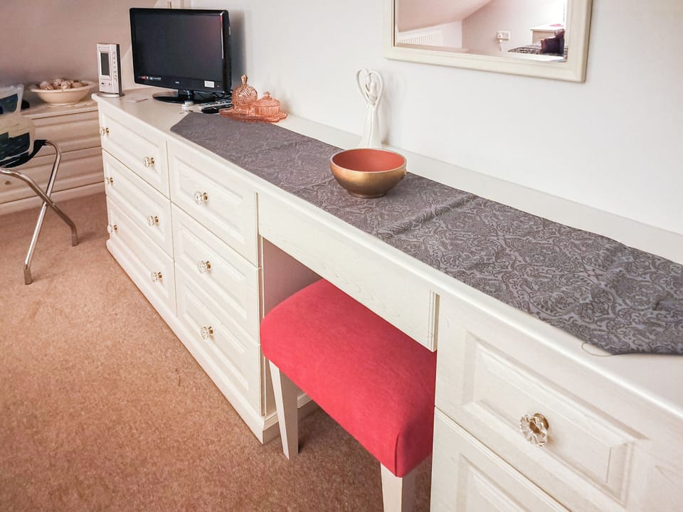 King bedroom dressing area | The Pad, Whitby