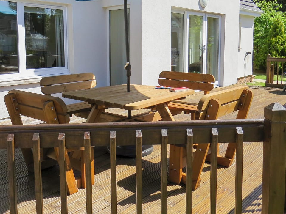 Sitting-out-area | Glen Rosa Lodge, Brodick, Isle of Arran
