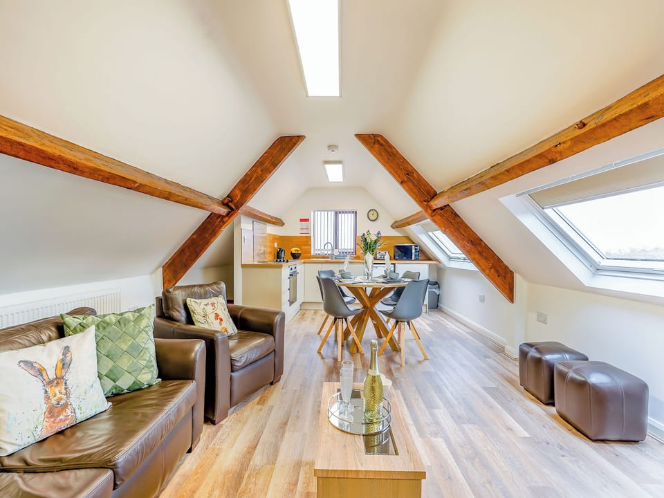 Open plan living space | Brookhouse Barns- Harebell - Brookhouse Barns, Whitby