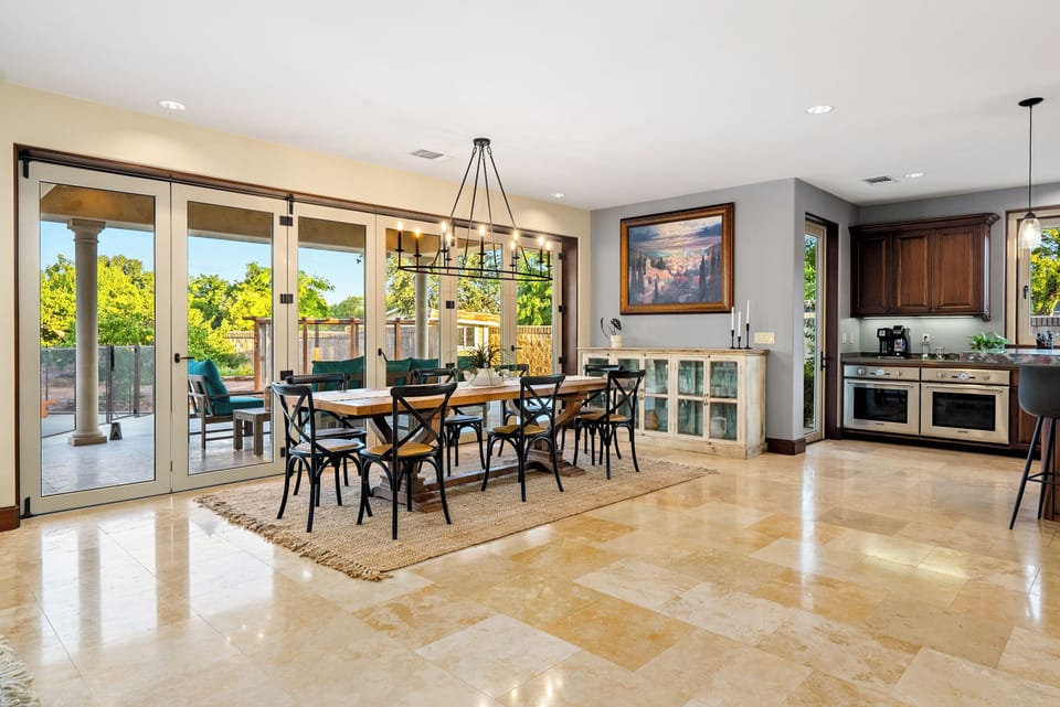 Dining area in great room
