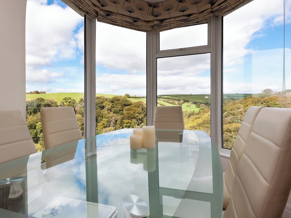 Dining area with rolling country views | The Promenade Deck, Kingswear