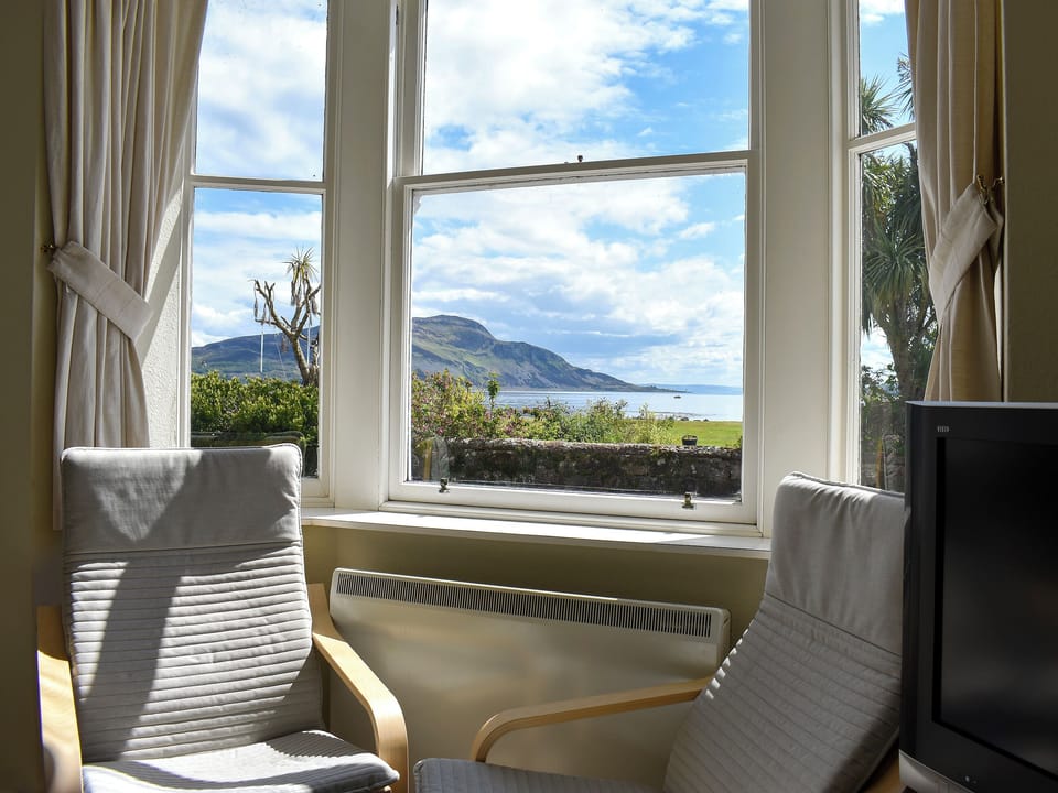 Lovely sea views from the living room | Hamilton Terrace, Lamlash, Isle of Arran