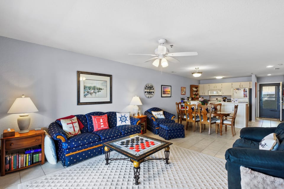 Living Area with Sleeper Sofa (Queen) and New 55" Smart TV