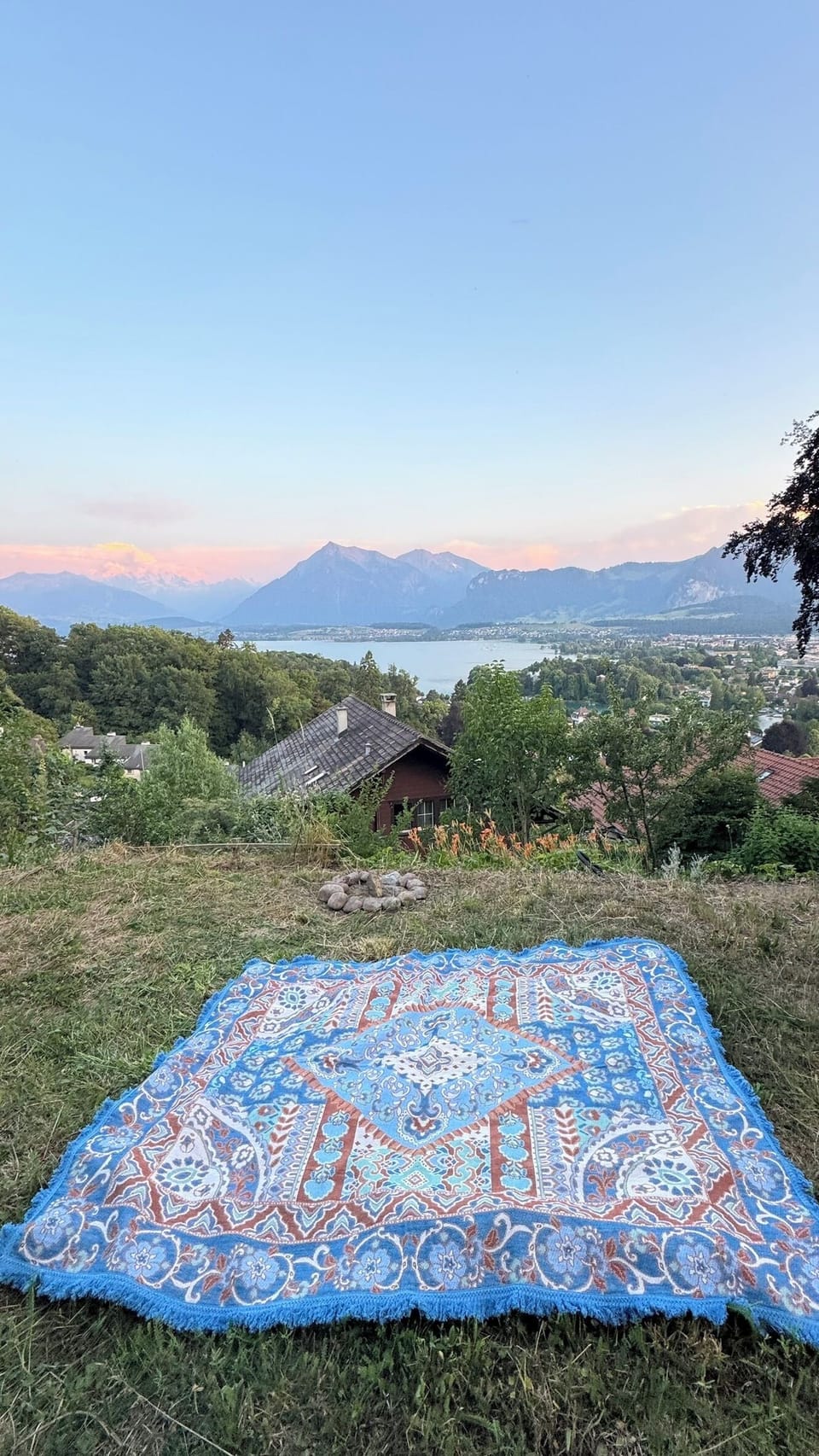 Garden area with this view